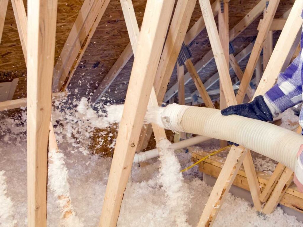 blow insulation in attic