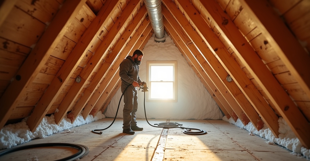 how does spray foam insulation work